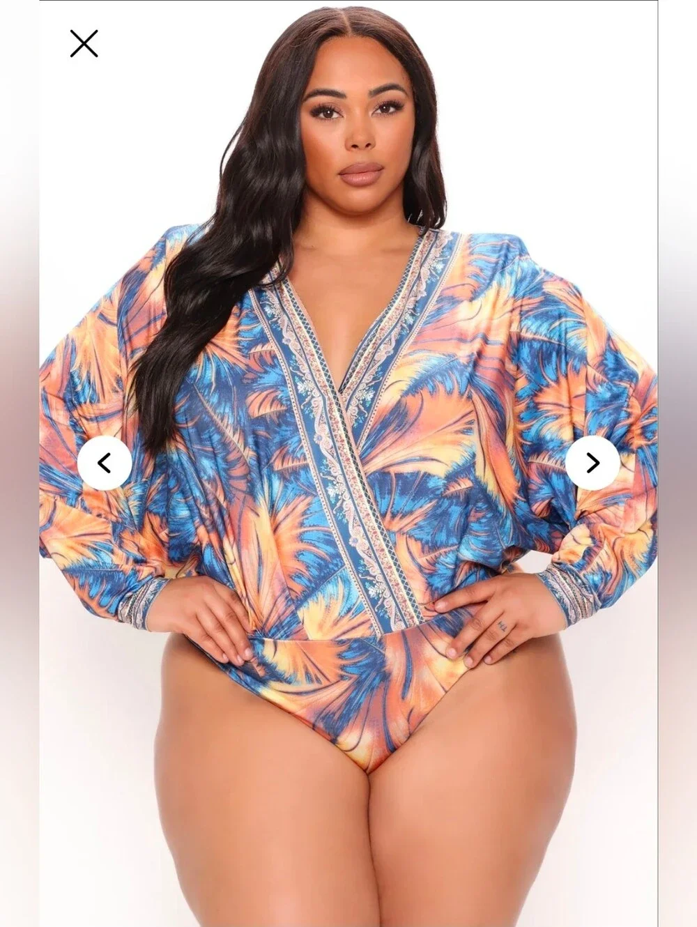 2XL Fashion Nova Island Hopping Bodysuit